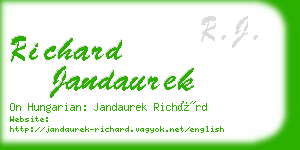 richard jandaurek business card